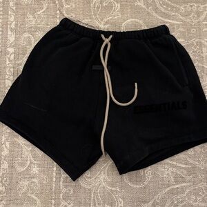 Essentials Black Casual Shorts
